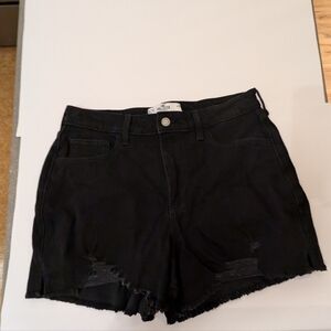Hollister ultra high rise black shorts, large